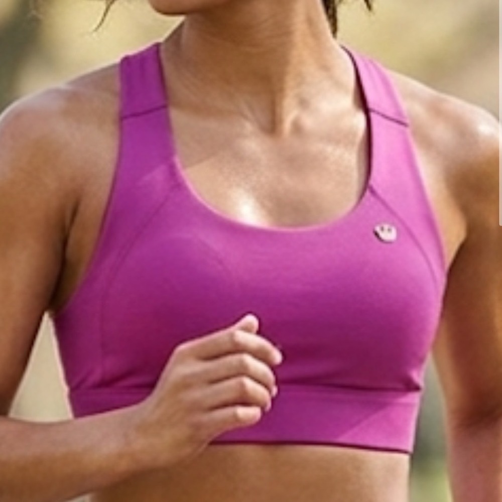 Juicy Couture Sport Magenta Pink Racerback Sports Bra Crown Logo Medium